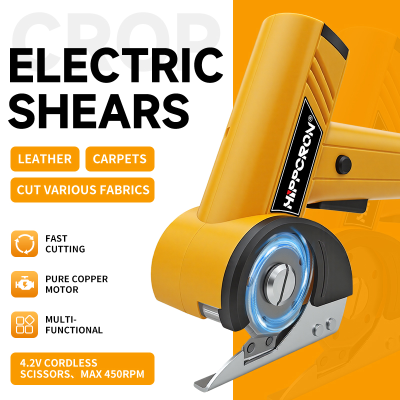 Rotary Cutter Fabric - Tijeras Eléctricas Inalámbricas Hippcron 4.2v, 450