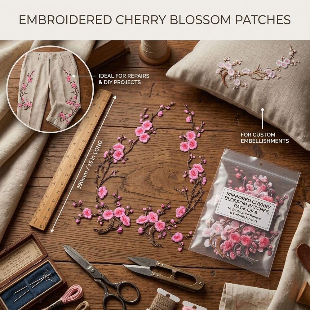 Parches Termoadhesivos de Flor - Textile For Sewing reseña y precio