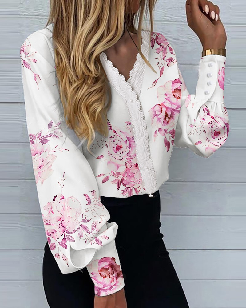 Blusa blanca de manga larga co - Sewing V reseña y precio